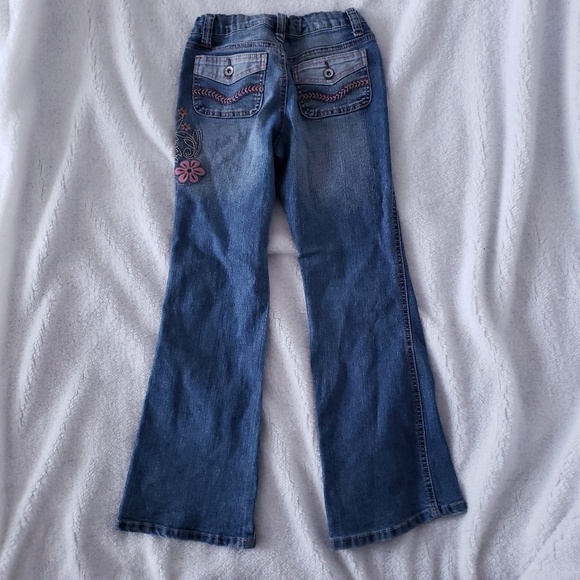 Mudd Floral Stitched Stretch Bootcut Jeans size 10 - Picture 2 of 6